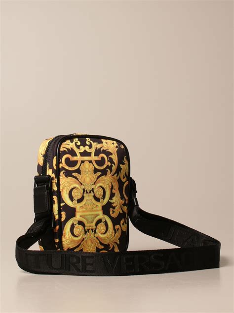 mens versace bag|Versace jeans shoulder bag men.